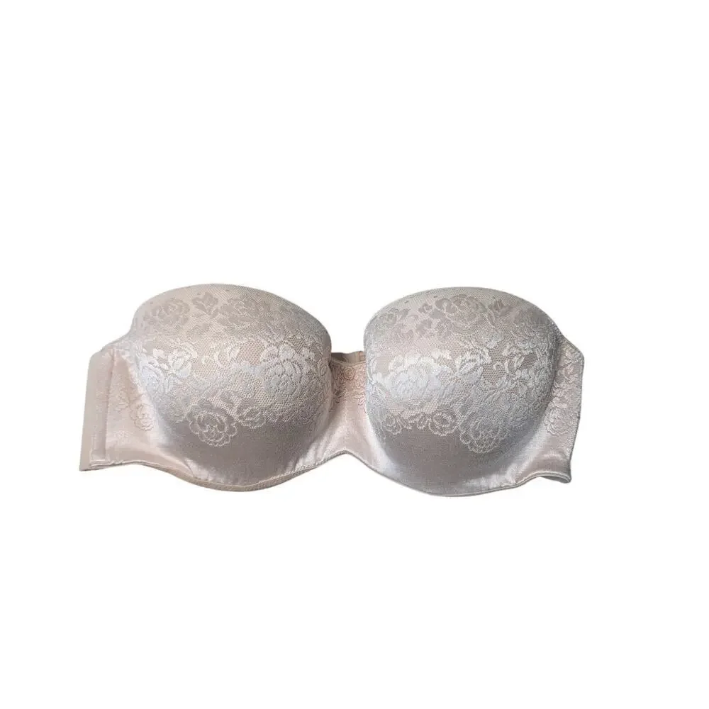 SOMA Stunning Support Strapless Womens Bra size 36 D; Taupe/tan